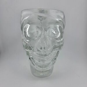 Luminarc Treasure Island Skull Mug‎ 30.75oz Clear Glass Pre Owned Tagged
